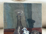 Vintage Still Life Painting, Signed Original Canvas Artwork