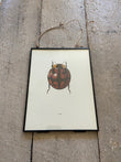 Vintage Red Bug Print, Vintage Book Plate, Beetle Print, Bug, Print, Framed Art, Botanical, Bugs, Butterfly Art, , Nature Print, Wall Art