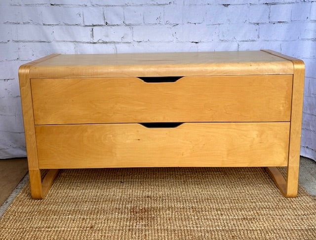 Vintage IKEA Anes Birch, Two Drawer Chest Of Drawers, Designed By Elen Johansson, Hall Console, Bedroom Furniture, Media Unit, Living Room Decor, Modern Scandi, Danish Inspired