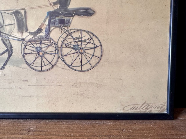 A Pair Of Antique Lithographs By Henry Thomas Alken, Hand Painted, English Antiques, Framed Original Art Work, Gallery Wall Decor, Country Home