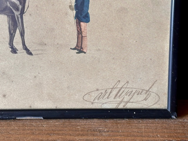 A Pair Of Antique Lithographs By Henry Thomas Alken, Hand Painted, English Antiques, Framed Original Art Work, Gallery Wall Decor, Country Home