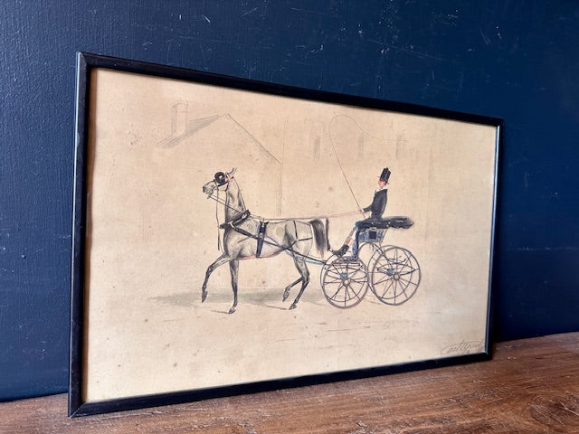 A Pair Of Antique Lithographs By Henry Thomas Alken, Hand Painted, English Antiques, Framed Original Art Work, Gallery Wall Decor, Country Home