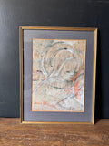 Framed Original Art, Mixed Media, Abstract Art, Original Signed Art Work, By Anna Brown In The Style Of Edna Hibe, Gallery Wall Decor, Modern Art