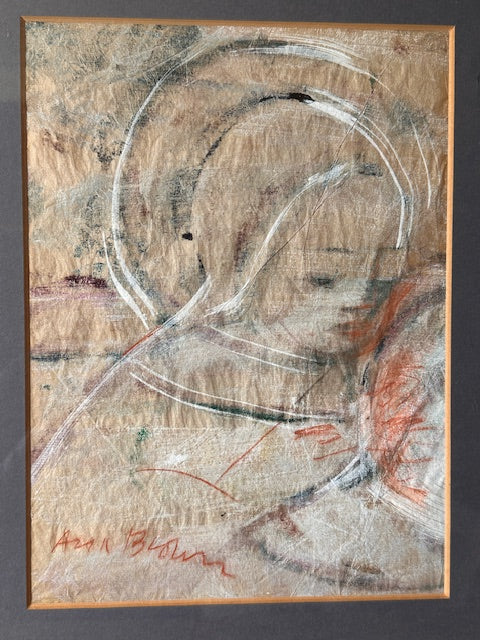 Framed Original Art, Mixed Media, Abstract Art, Original Signed Art Work, By Anna Brown In The Style Of Edna Hibe, Gallery Wall Decor, Modern Art