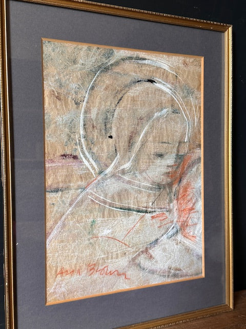 Framed Original Art, Mixed Media, Abstract Art, Original Signed Art Work, By Anna Brown In The Style Of Edna Hibe, Gallery Wall Decor, Modern Art