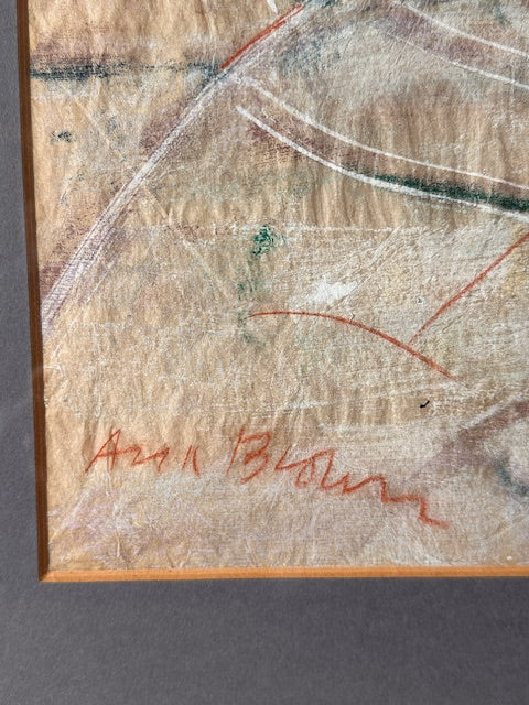 Framed Original Art, Mixed Media, Abstract Art, Original Signed Art Work, By Anna Brown In The Style Of Edna Hibe, Gallery Wall Decor, Modern Art