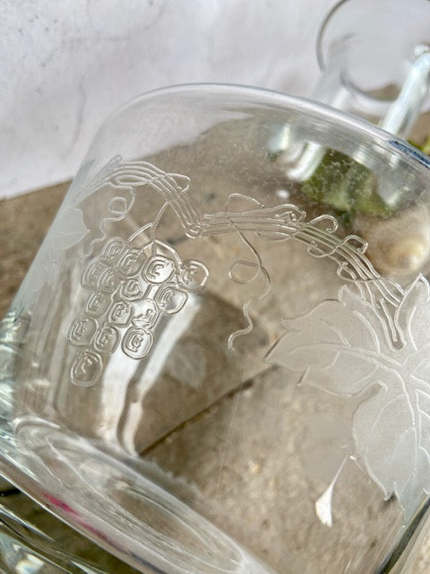 Pretty Decanter, Glass Water Carafe, Bedside Decanter With Glass Stopper, Whiskey, Drinks Tray, Decorative Glassware, Bar Accessories, Barware, Gift