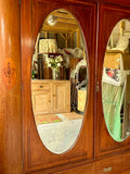 Antique Large Wardrobe With Mirrors, Armoire, Wooden Wardrobe, Vintage Bedroom Furniture, Bedroom Storage, English Antiques, English Country Home Decor