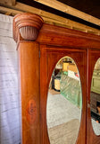 Antique Large Wardrobe With Mirrors, Armoire, Wooden Wardrobe, Vintage Bedroom Furniture, Bedroom Storage, English Antiques, English Country Home Decor