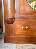 Antique Large Wardrobe With Mirrors, Armoire, Wooden Wardrobe, Vintage Bedroom Furniture, Bedroom Storage, English Antiques, English Country Home Decor