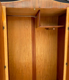 Vintage Art Deco Gentleman's Wardrobe, Bedroom Furniture, Coat Cupboard, Large, Double, Antique Wardrobe, Birds Eye, Maple Wood, Hall Storage, Closet, Amourie, English Country Decor
