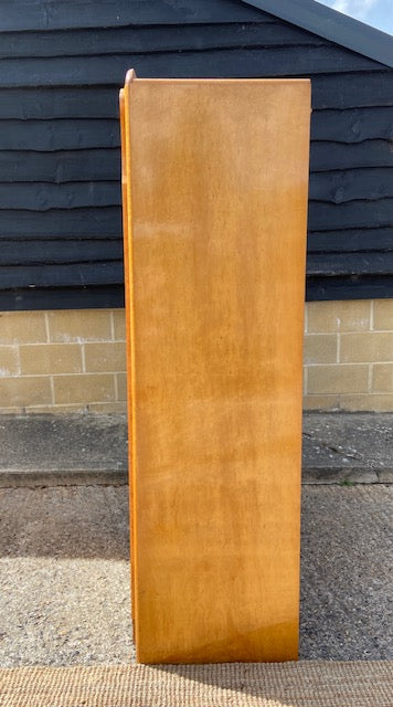 Vintage Art Deco Gentleman's Wardrobe, Bedroom Furniture, Coat Cupboard, Large, Double, Antique Wardrobe, Birds Eye, Maple Wood, Hall Storage, Closet, Amourie, English Country Decor