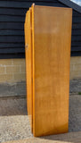 Vintage Art Deco Gentleman's Wardrobe, Bedroom Furniture, Coat Cupboard, Large, Double, Antique Wardrobe, Birds Eye, Maple Wood, Hall Storage, Closet, Amourie, English Country Decor