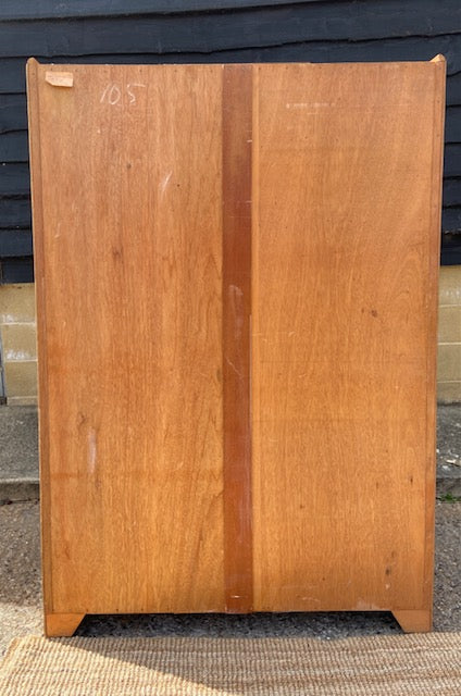 Vintage Art Deco Gentleman's Wardrobe, Bedroom Furniture, Coat Cupboard, Large, Double, Antique Wardrobe, Birds Eye, Maple Wood, Hall Storage, Closet, Amourie, English Country Decor