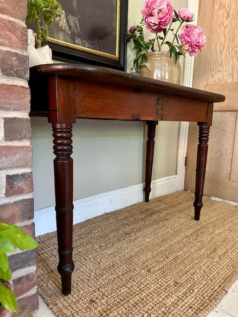 Antique Side Table, Hall Console, Sofa Console, Lamp Table, Writing Desk, Living Room Furniture,  English Country Decor