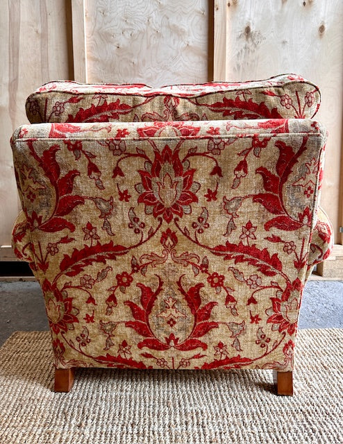 Duresta Pattern Vintage Duresta Floral Pattern Arm Chair With Matching Foot Stool, Ott ...
