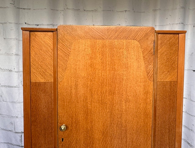 Small Mid Century Lebus Gentleman's Wardrobe, Bedroom Furniture, Children's Wardrobe, Mid Century Modern, Small Coat Closet, Hall Storage Cupboard, Retro, Scandi  Decor