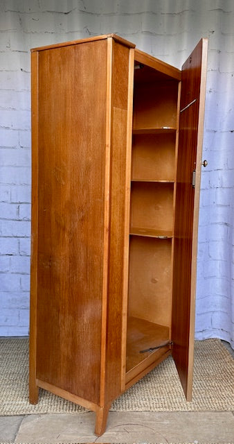 Small Mid Century Lebus Gentleman's Wardrobe, Bedroom Furniture, Children's Wardrobe, Mid Century Modern, Small Coat Closet, Hall Storage Cupboard, Retro, Scandi  Decor