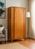 Small Mid Century Lebus Gentleman's Wardrobe, Bedroom Furniture, Children's Wardrobe, Mid Century Modern, Small Coat Closet, Hall Storage Cupboard, Retro, Scandi  Decor