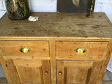 Antique Pine Sideboard Cupboard | Rustic Pine Cabinet | Hall Console | Country Kitchen Storage