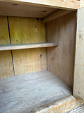 Antique Pine Sideboard Cupboard | Rustic Pine Cabinet | Hall Console | Country Kitchen Storage