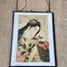 Vintage Japanese Print, Japanese Art, Oriental Illustrations, Geisha Print, Framed Art Double Sided Print, Japanese Wall Art