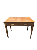 Antique Regency Style Mahogany Writing Table, Desk, Hall Console, Drop Leaf, Extendable Library Table, Sofa Console Table, Study, Living Room Furniture, Occasional Table, English Country Home Style Decor