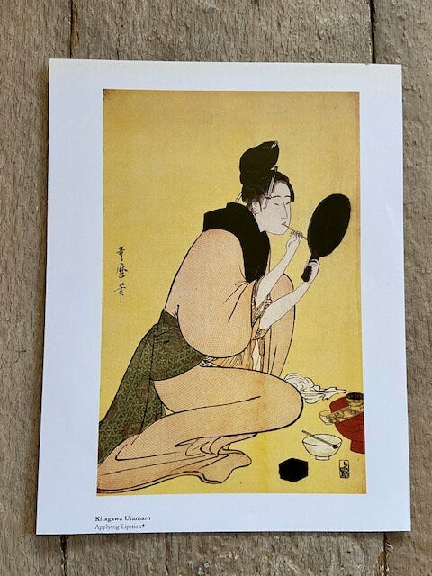 Vintage Japanese Print, Geisha Art, Japandi, Japanese Decor, Oriental Illustration, Double Sided, Framed, Gallery Wall Art