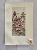 Vintage Japanese Art, Japanese Illustrations, Book Plates, Oriental Art, Japandi Wall Decor, Unframed Prints, Book Prints, Wall Art