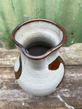 Vintage Large Ceramic Jug, Flower Vase, Hand Painted Studio Pottery, Water Pitcher, Rustic, Japanese Home Decor, Cottagecore, Modern Ceramic