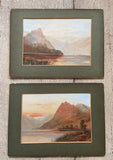 Vintage Oil Landscape Painting, Miniature, Pair Of, Unframed, Original Art, On Board, English Countryside, For Framing, Gallery Wall Decor