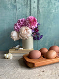Vintage Wooden Egg Stand, Dozen Egg Holder, Rack Tray, Storage, Easter Tablescape, Cottagecore Rustic, Farmhouse Kitchen, Decor