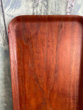 Vintage Wooden Serving Platter Set, Wood Grazing Board, Mid Century, Rustic Tableware, Retro Ceramic Nibbles Bowl, Party Decor,