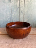 Vintage Large Wooden Bowl, ONE, Fruit Bowl, Serving Dish, Hand Made, Wood Turned, Coffee Table Decor, Rustic, Cottagecore, Home Decor